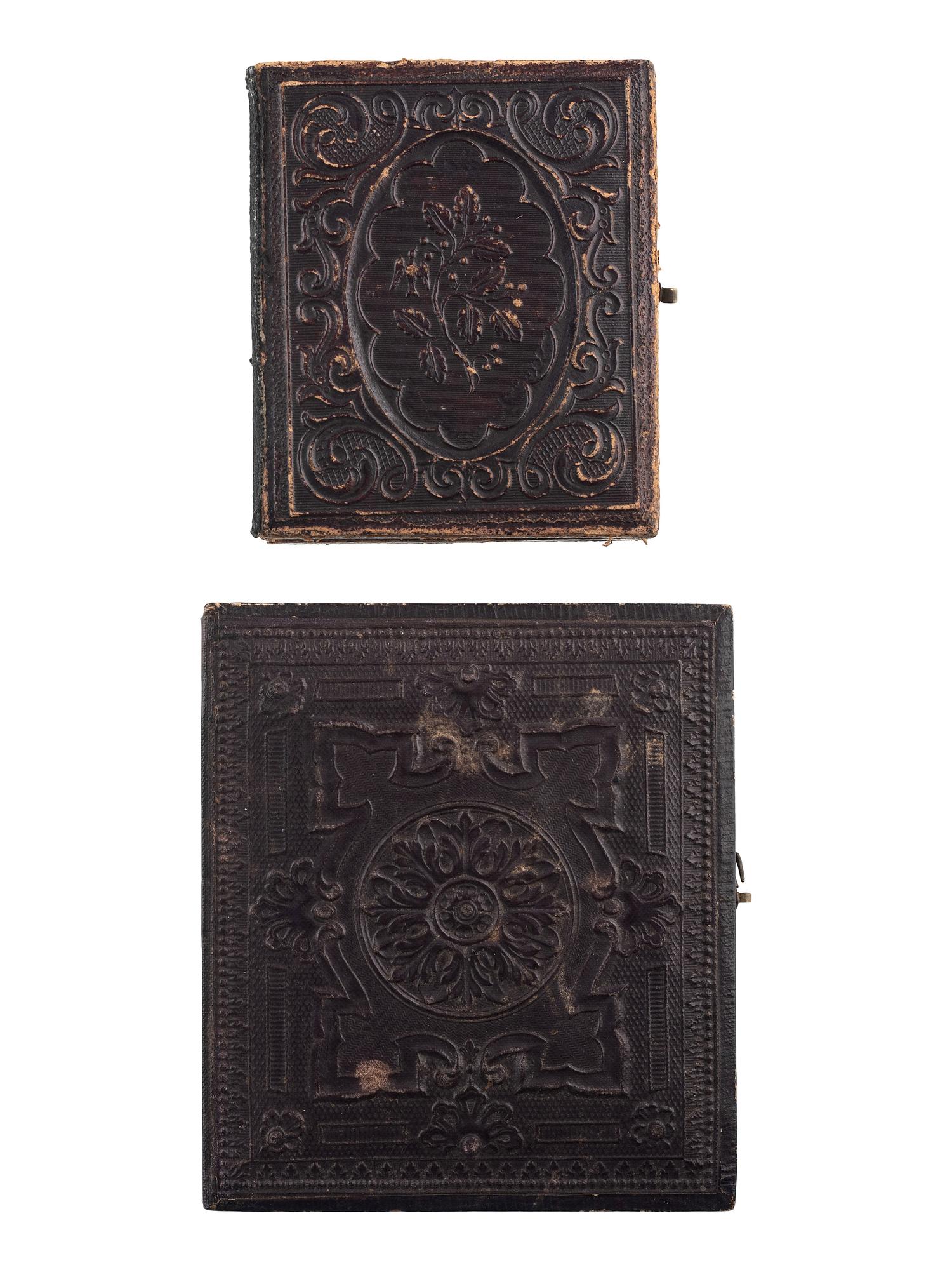 [CIVIL WAR]. A group of 5 tintypes of Union soldiers, most armed, comprising: