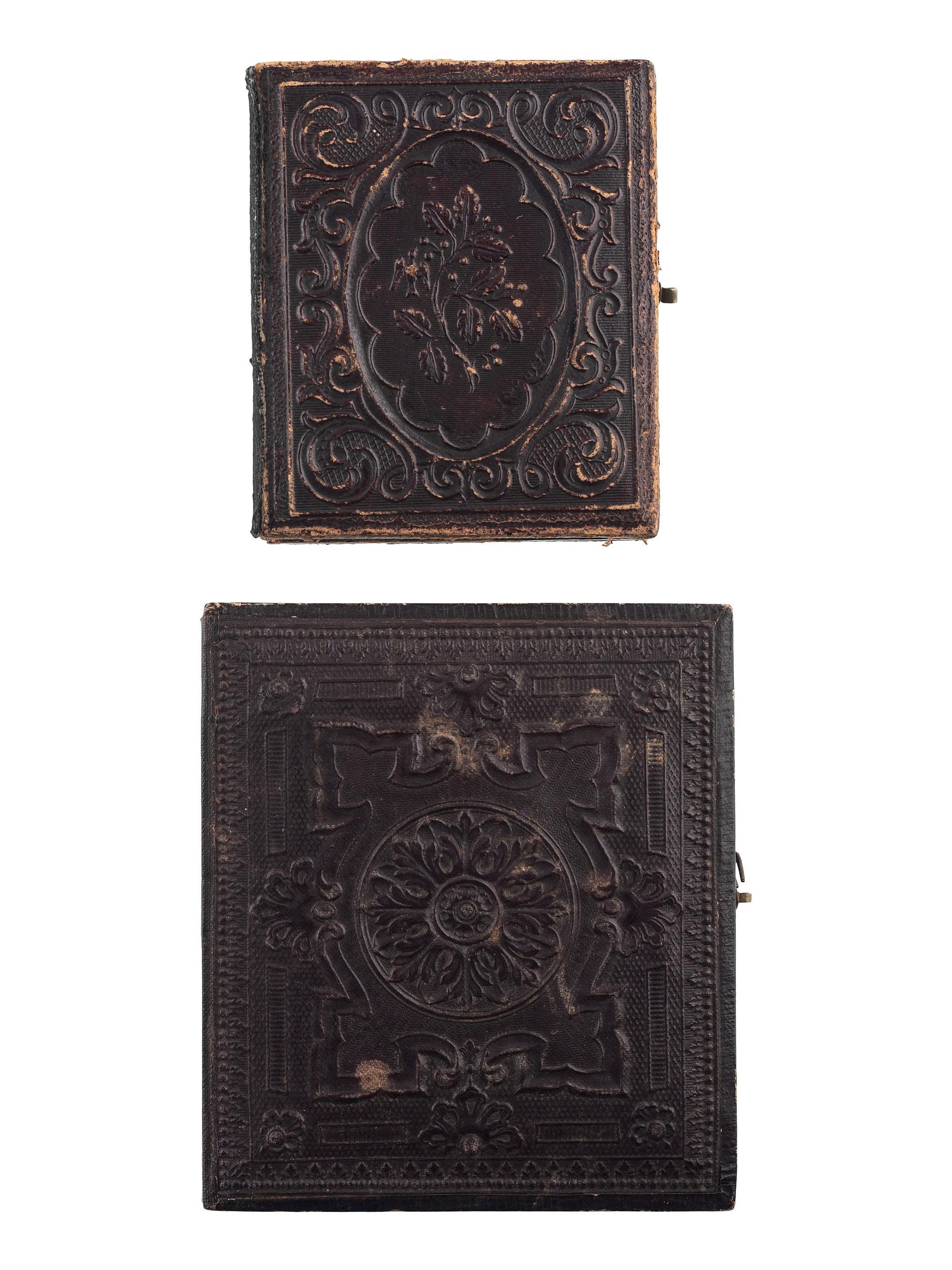 [CIVIL WAR]. A group of 5 tintypes of Union soldiers, most armed, comprising: