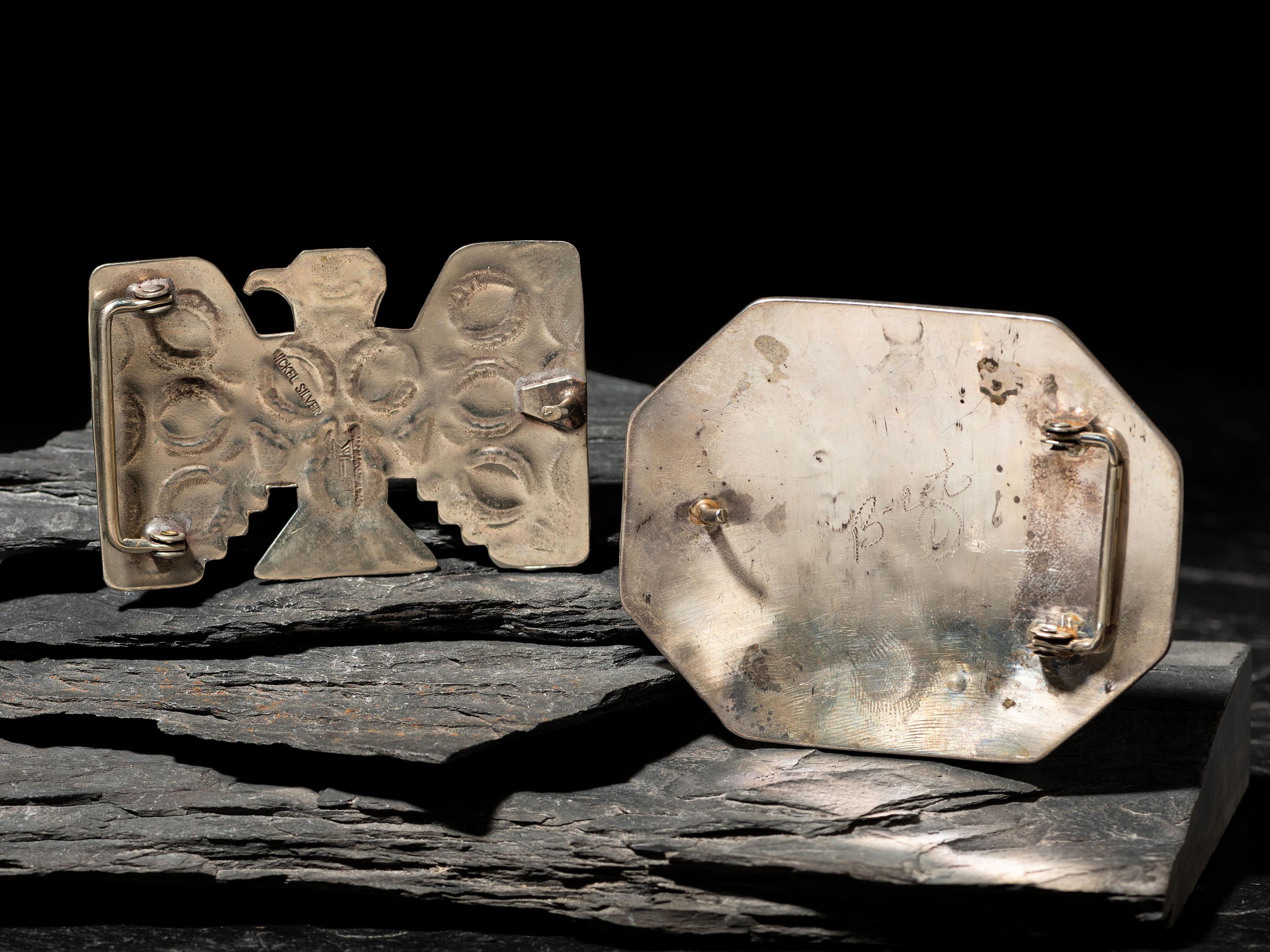 Silver Katsina Belt Buckle, PLUS