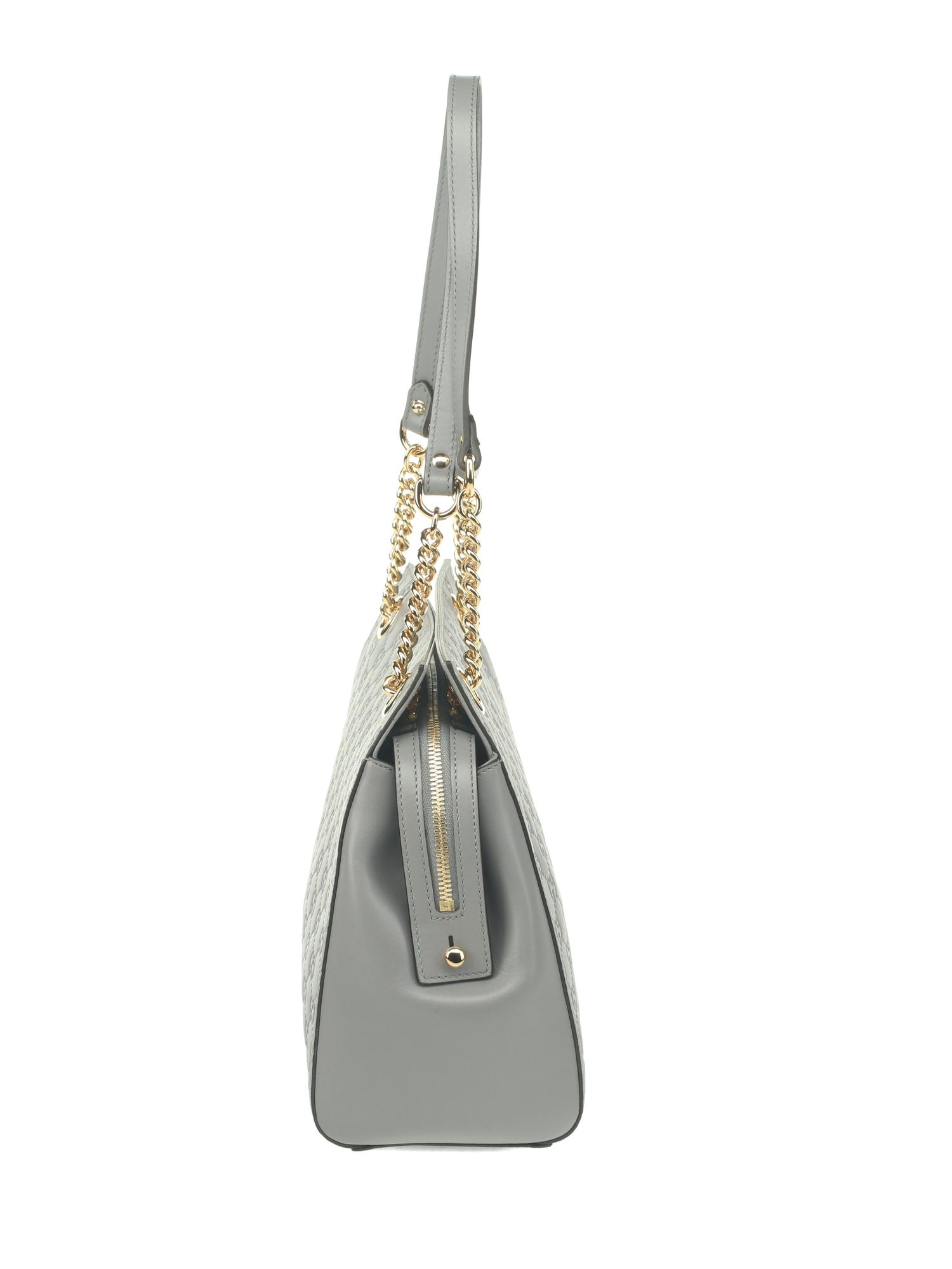Gucci Guccissima Grey Leather Tote