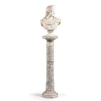 A Continental Marble Bust of Apollo