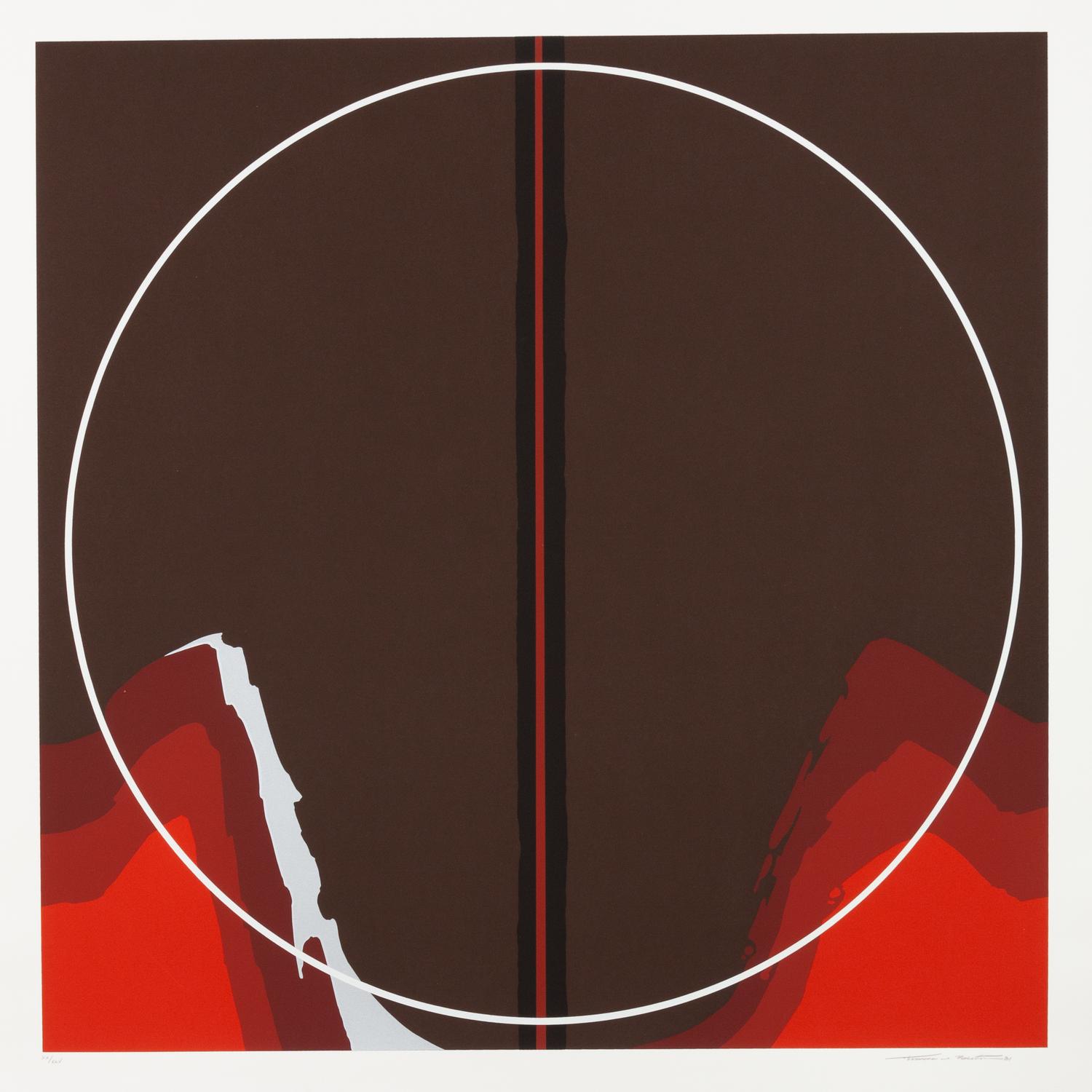 A pair of prints ( Earth Series, Red; Earth Series, Blue ), 19791981