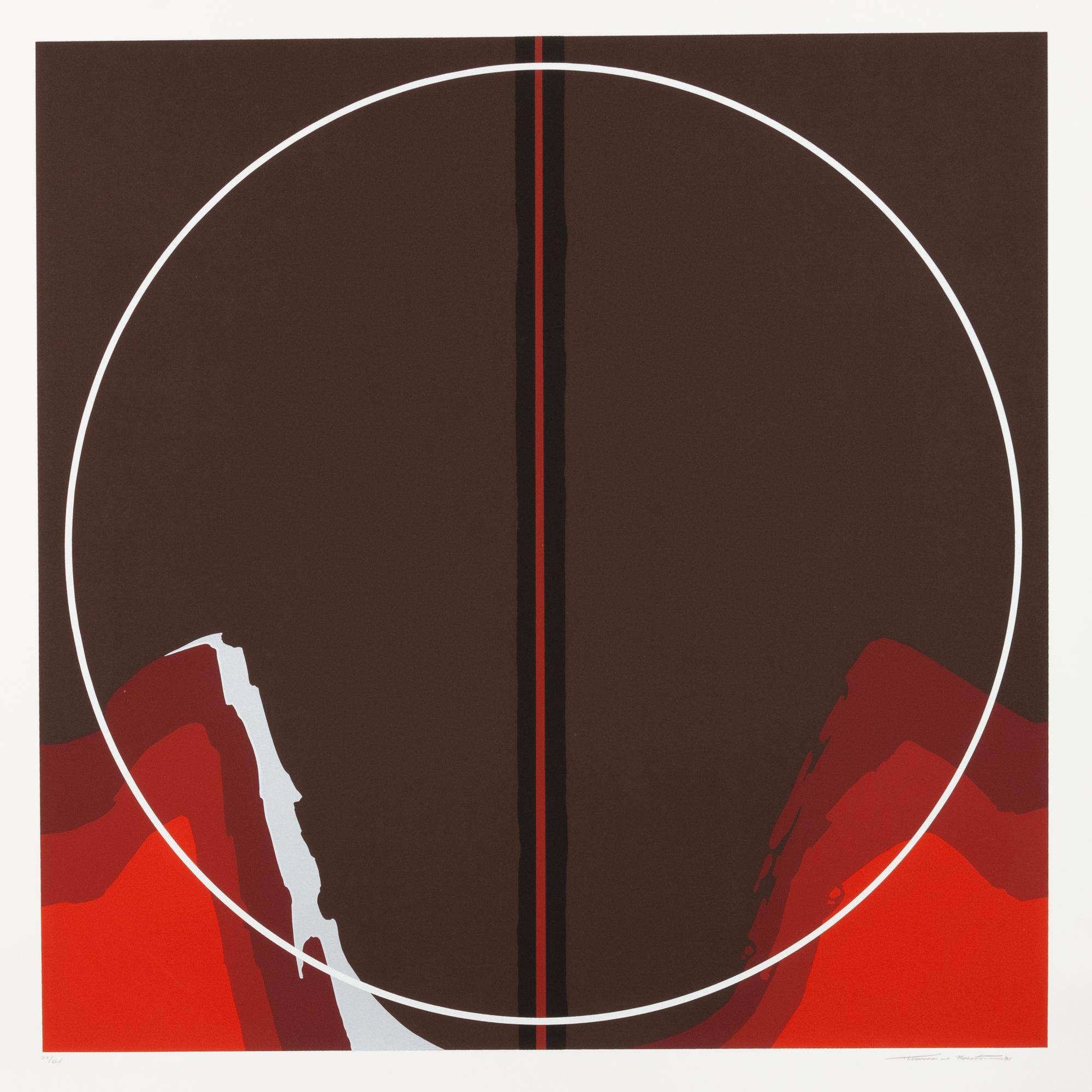 A pair of prints ( Earth Series, Red; Earth Series, Blue ), 19791981