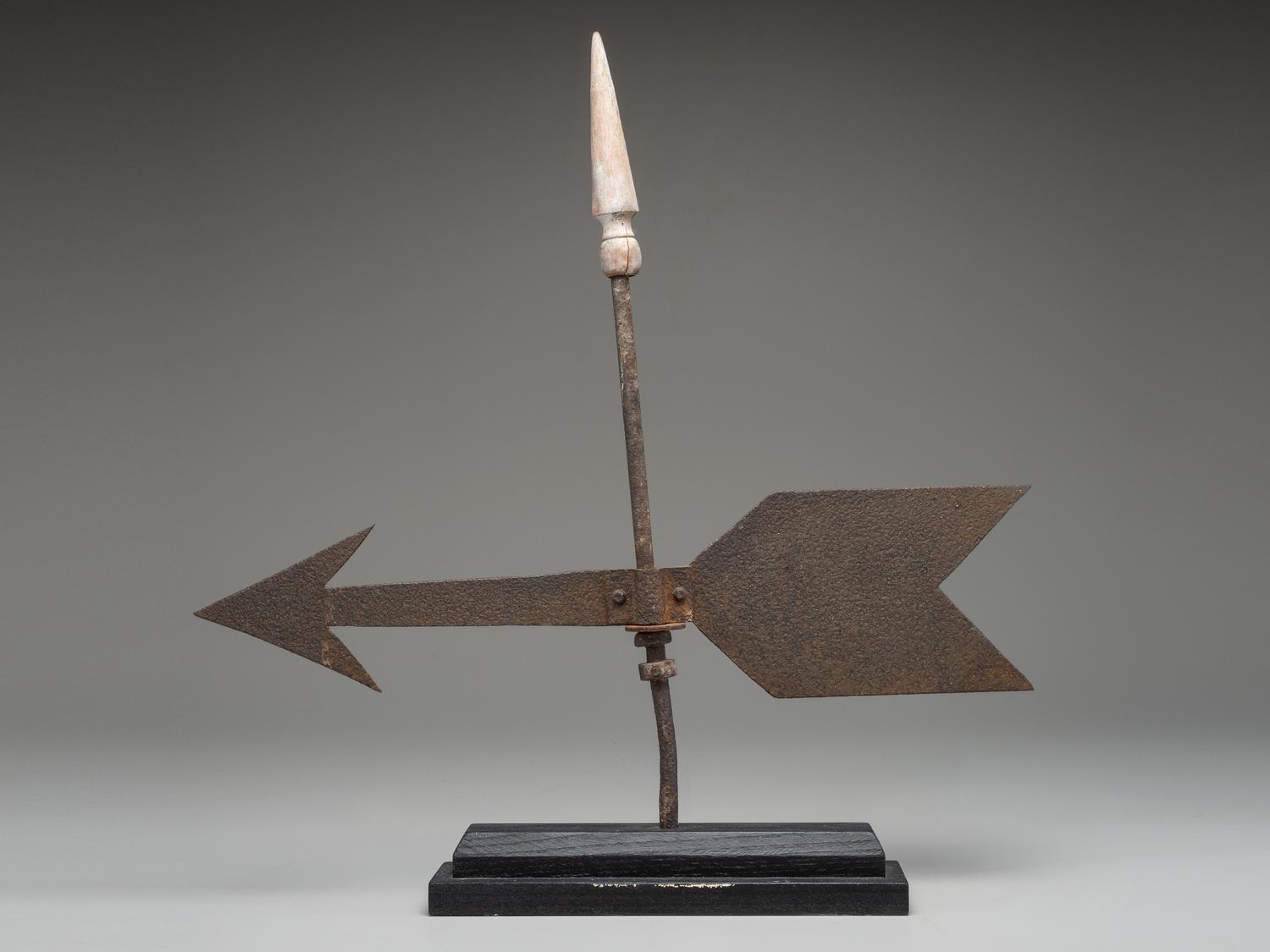 A Wrought-Iron Arrow Weathervane