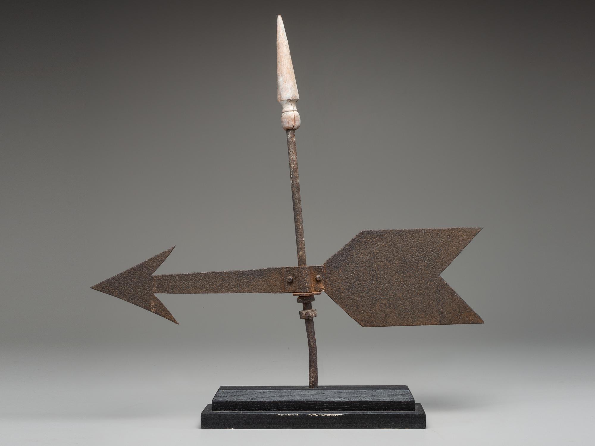 A Wrought-Iron Arrow Weathervane
