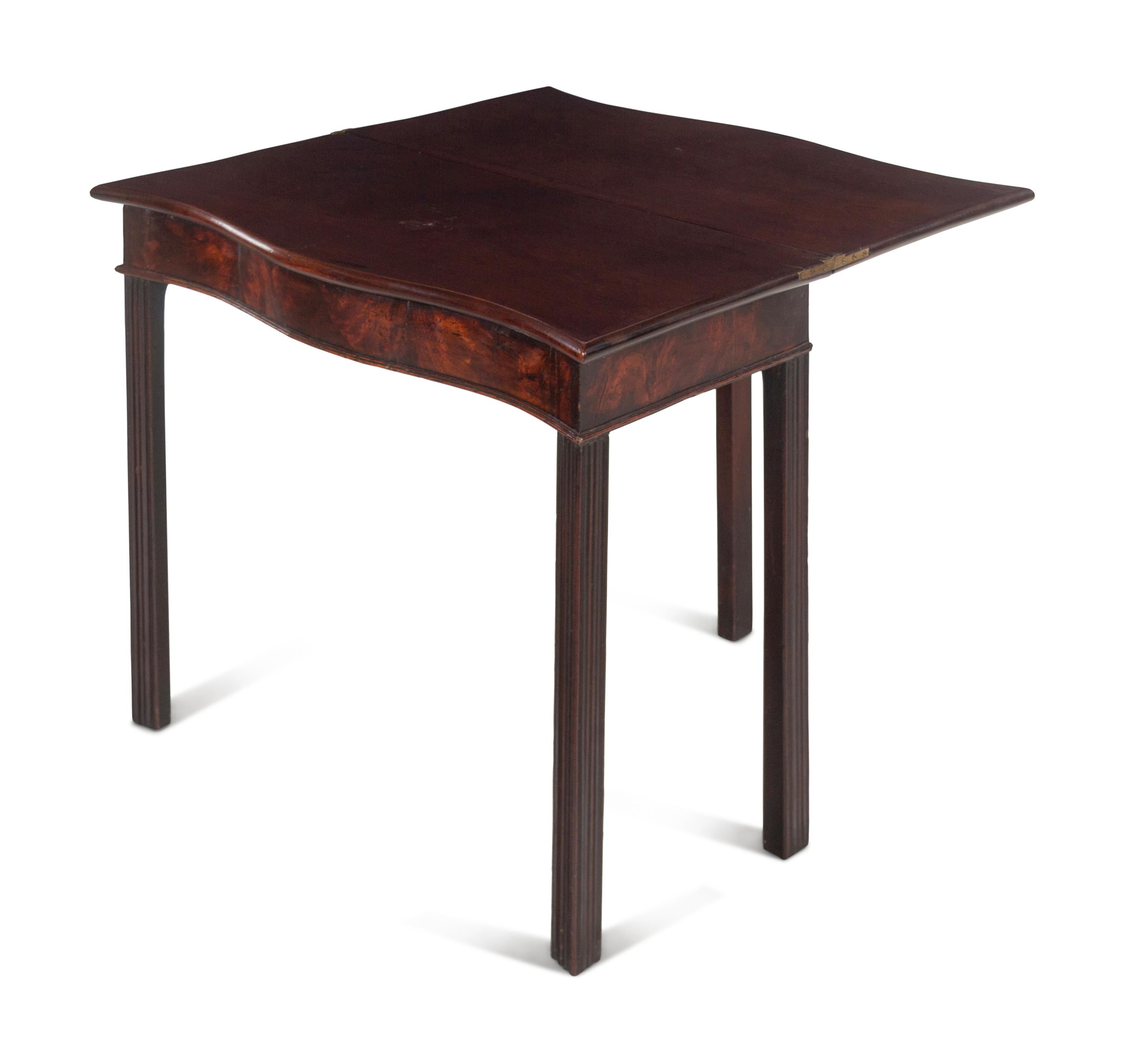 A George III Mahogany Flip-Top Table