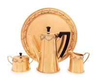 A Tiffany & Co. Silver-Gilt Four-Piece Coffee Service