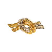 DIAMOND KNOT BROOCH