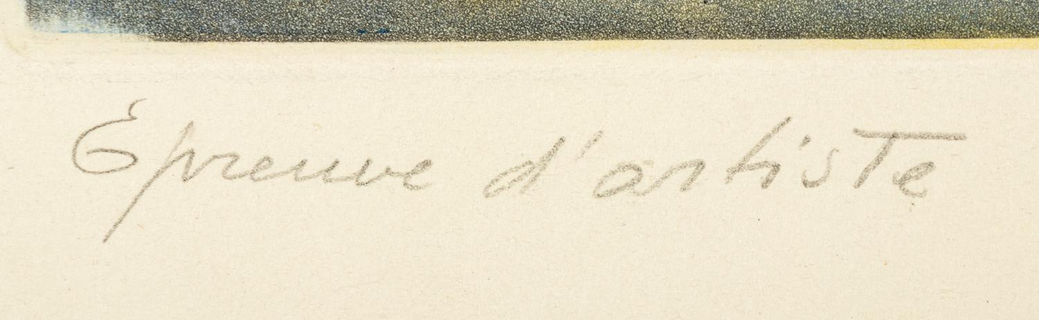 A Group of Four Prints ( Estacade, Plage et Baigneuse Fleur; Mer-Espace-Reflect ; Heure Meridienne ; and Jardin Marine )