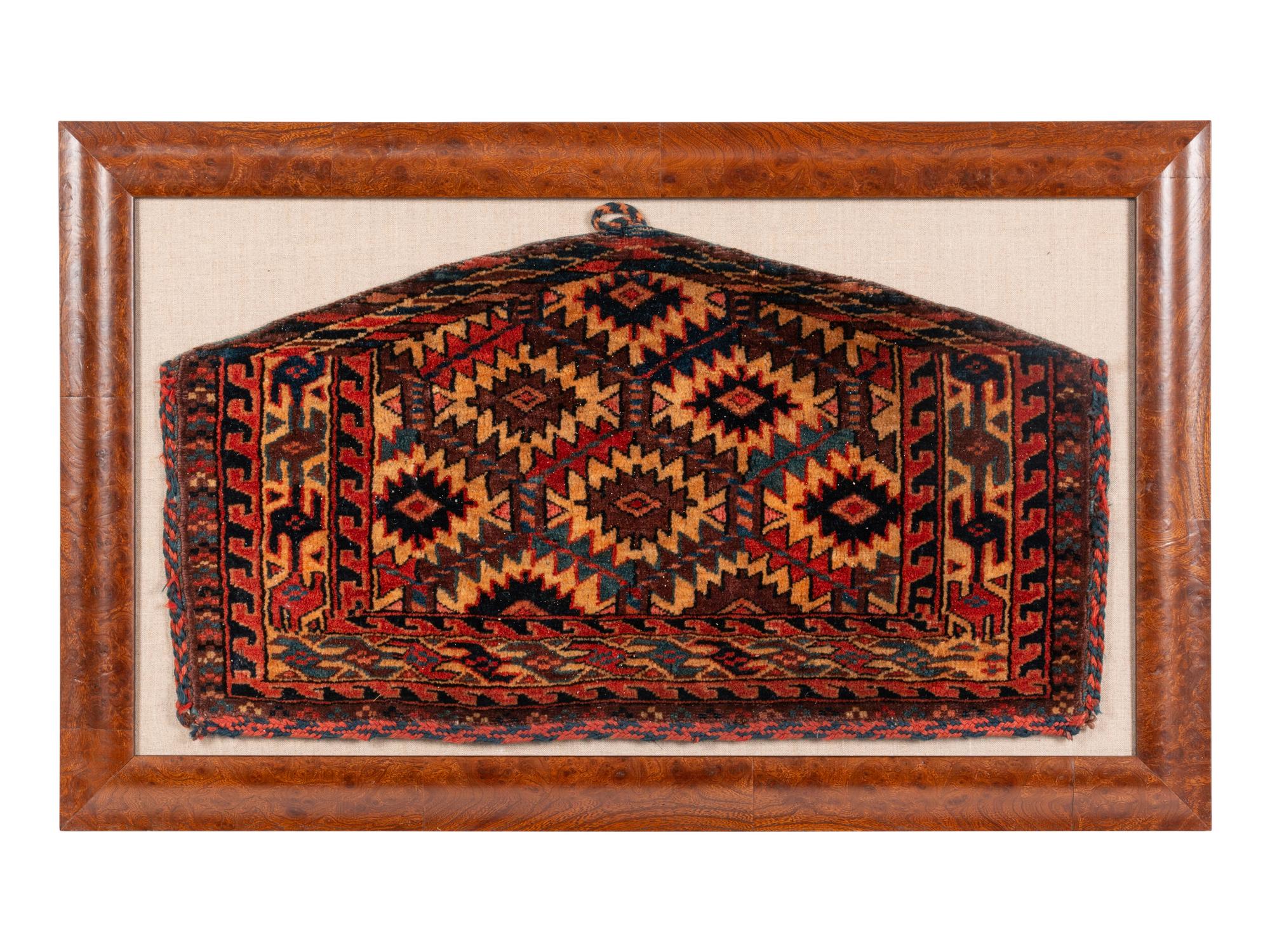 A Group of Six Framed Bag Faces