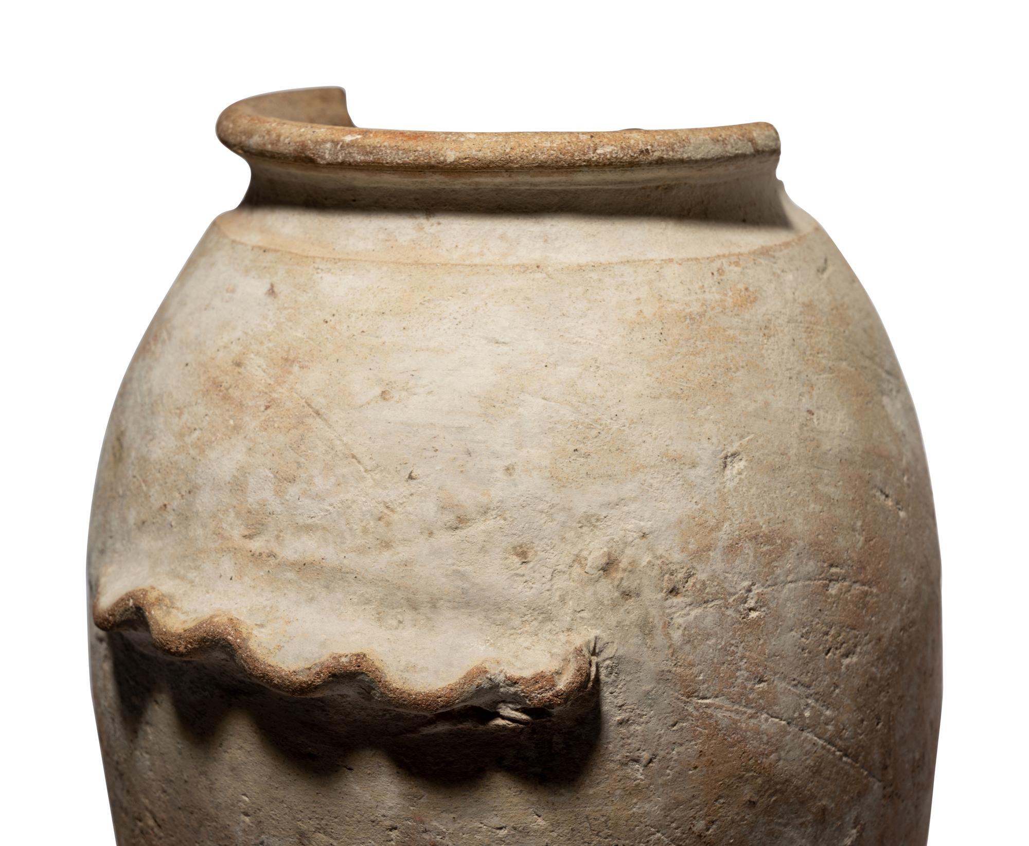 An Egyptian Pottery Snake Jar