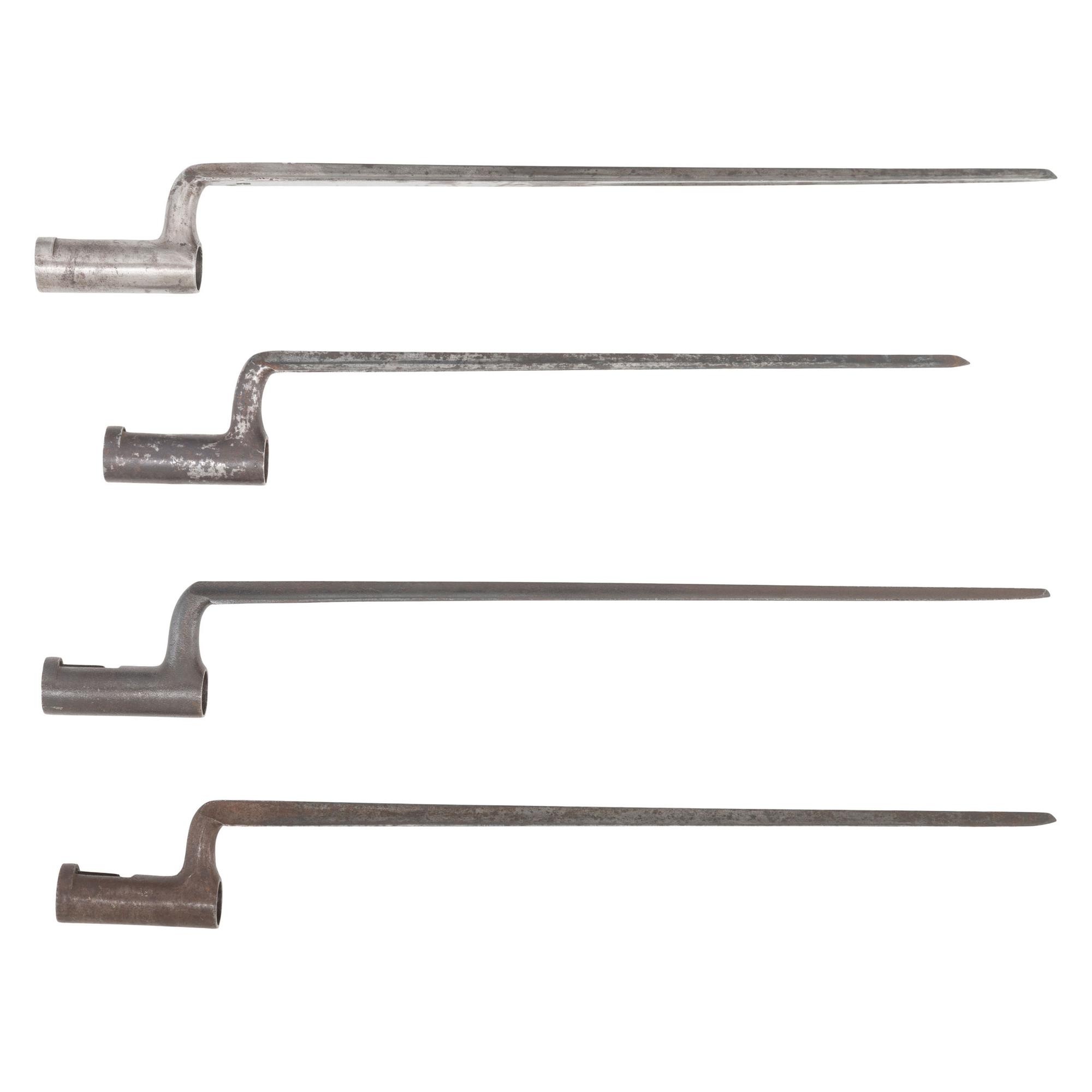 Group of 4 US Model 1816 Socket Bayonets