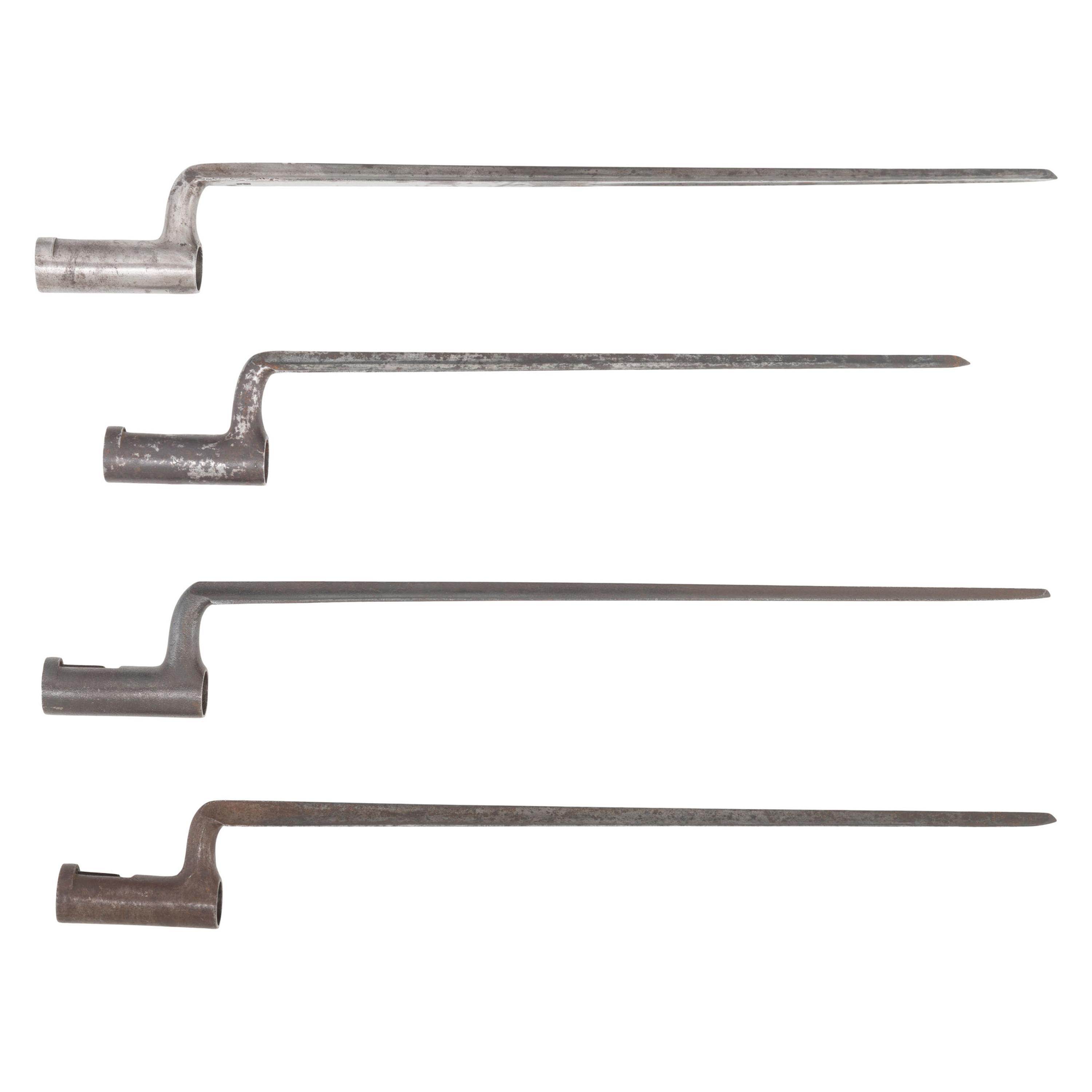 Group of 4 US Model 1816 Socket Bayonets