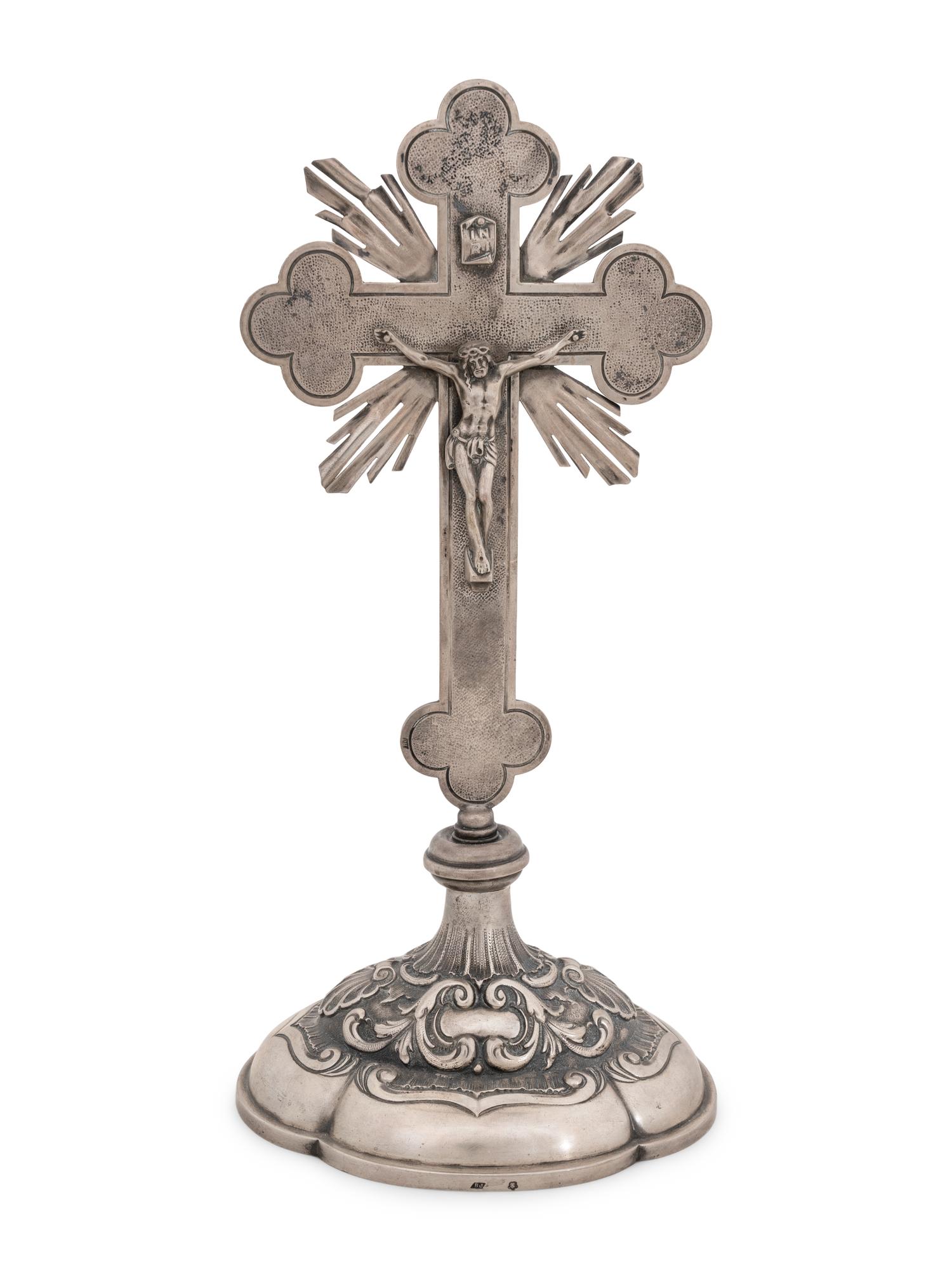 An Austro-Hungarian Silver Crucifix