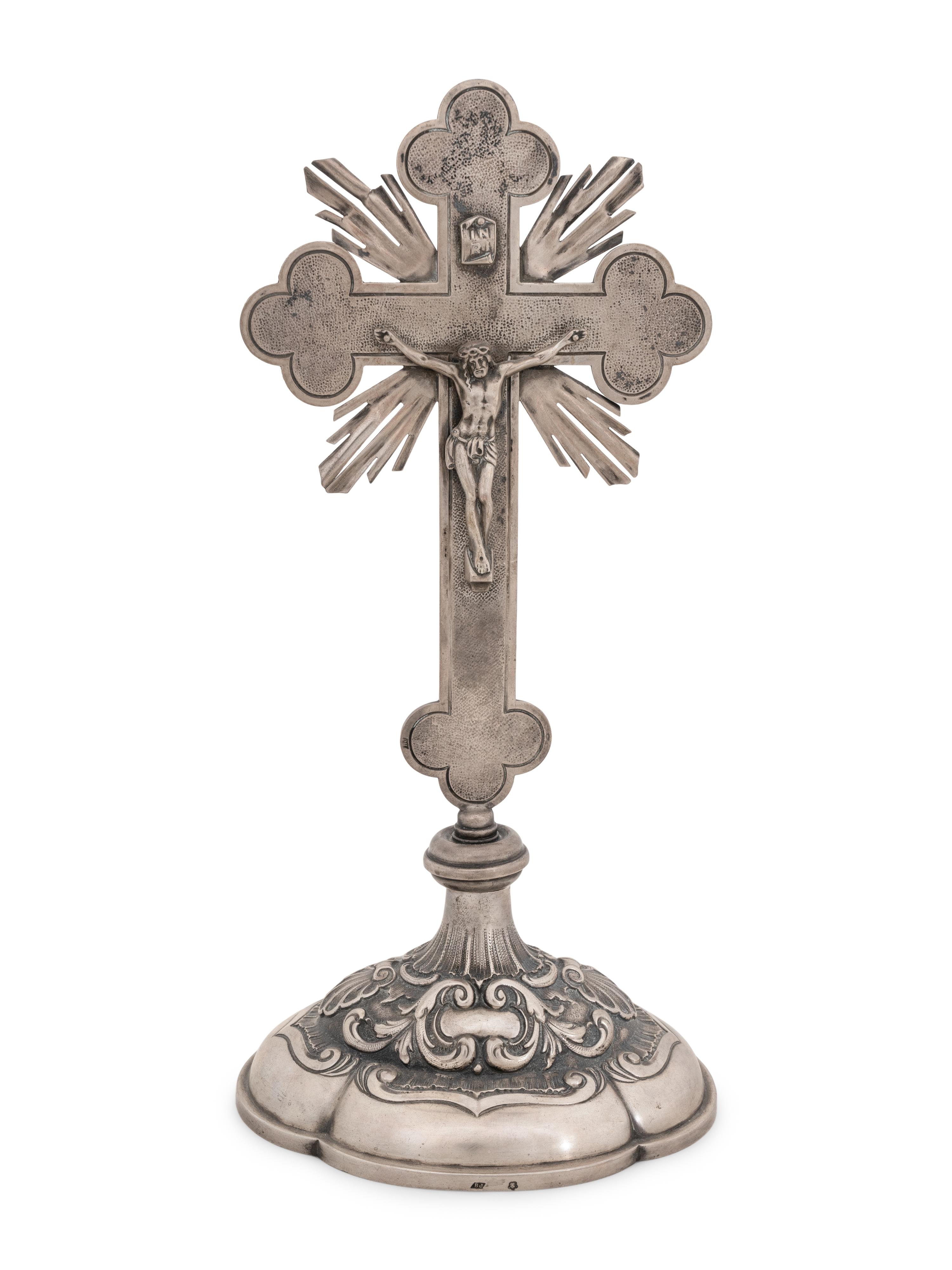 An Austro-Hungarian Silver Crucifix