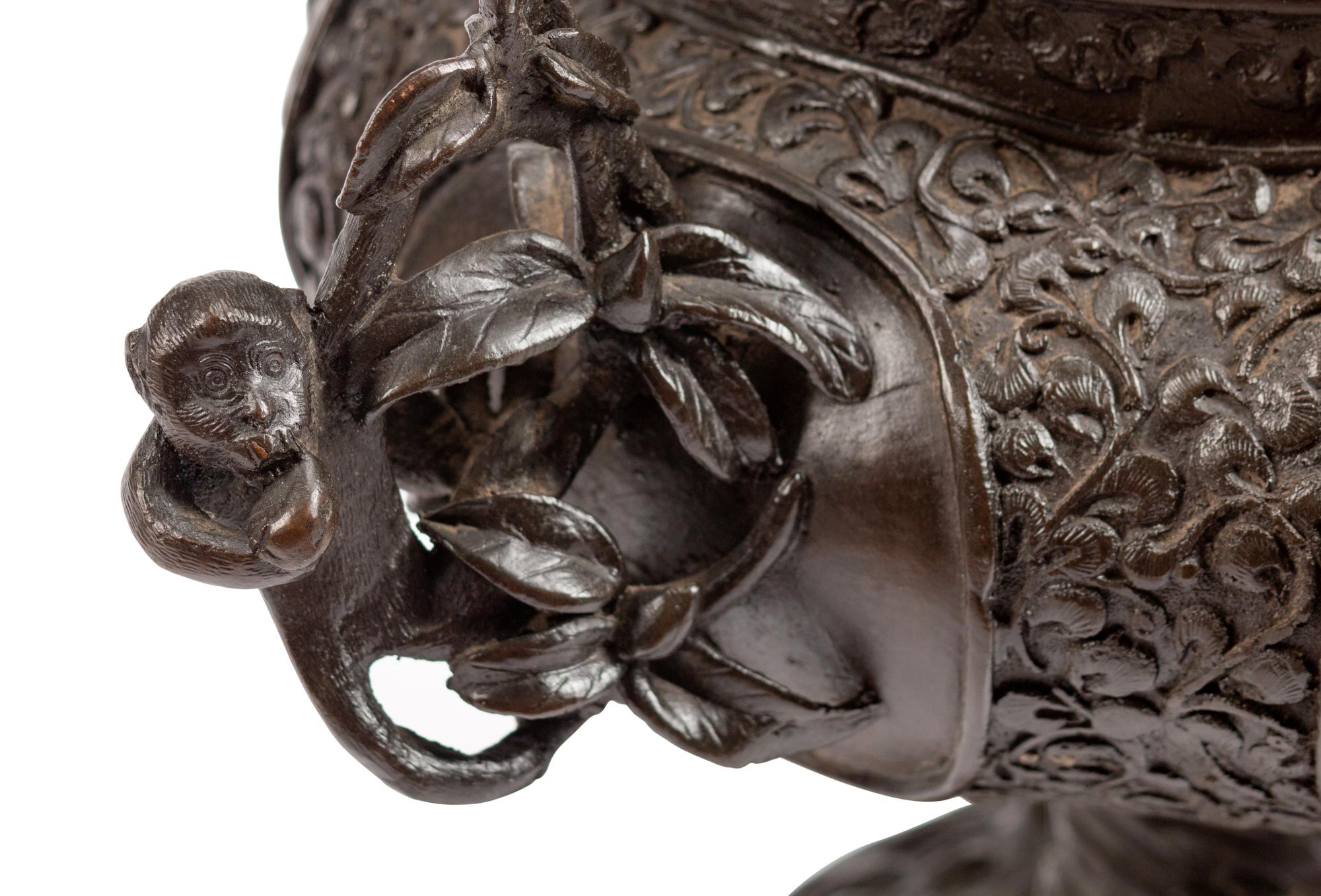 A Japanese Bronze Incense Burner