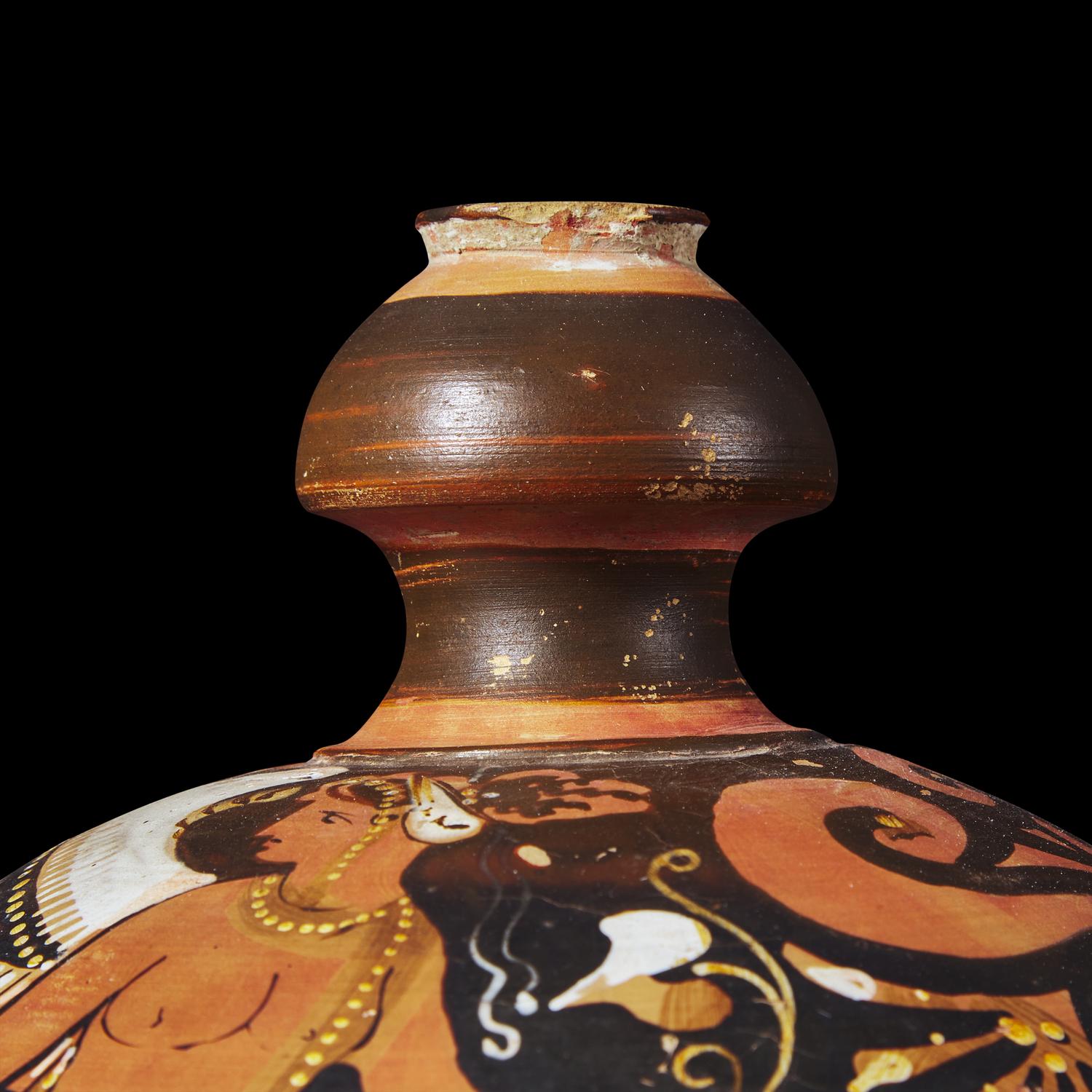 An Apulian Red-figured Globular Lidded Pyxis