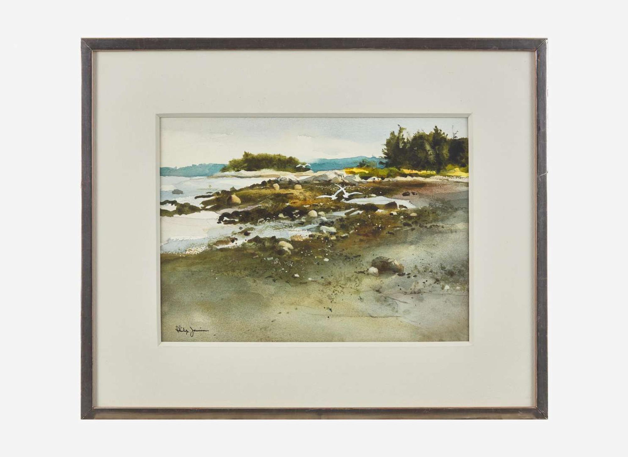 Philip Jamison (American, 1923)- Indian Creek Gulls, Vinalhaven, Maine
