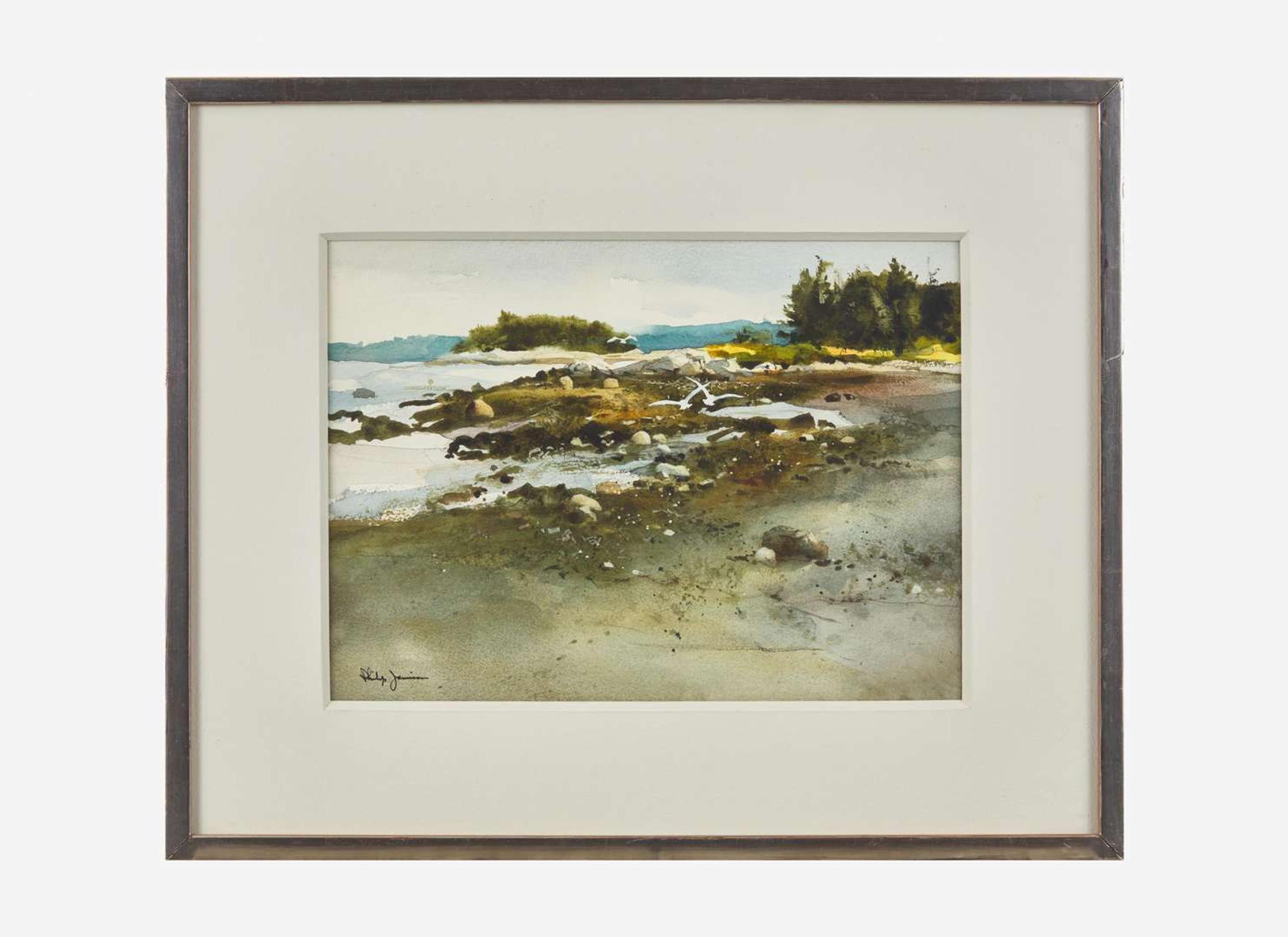 Philip Jamison (American, 1923)- Indian Creek Gulls, Vinalhaven, Maine