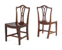 A Set of Four George III Style Mahogany Dining Chairs