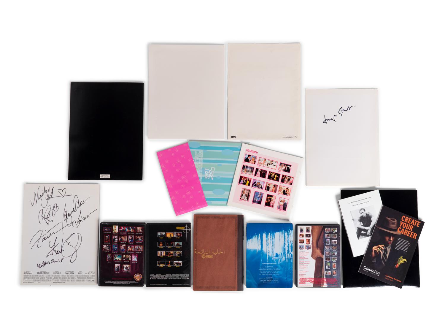 (Film Press Kits) A group of 13 press kits and production notes for various films and film festivals, many signed; comprising: