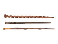 Three Carved Folk Art Canes