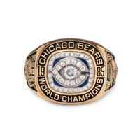 A Rare Jostens 1985 Chicago Bears Super Bowl XX Championship Salesman Sample Ring Crafted to William "The Refrigerator" Perry's Size