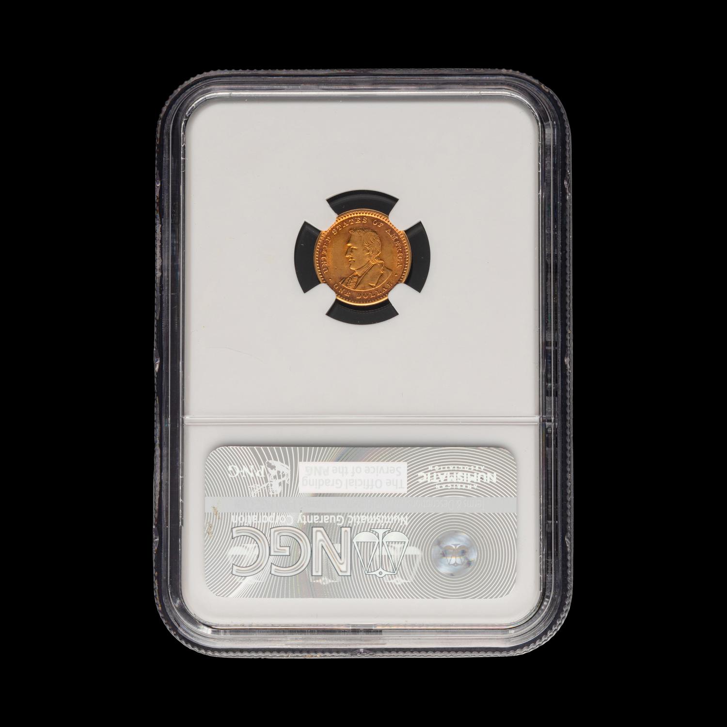 A 1905 Lewis and Clark Commemorative $1 Gold Coin [NGC MS62]