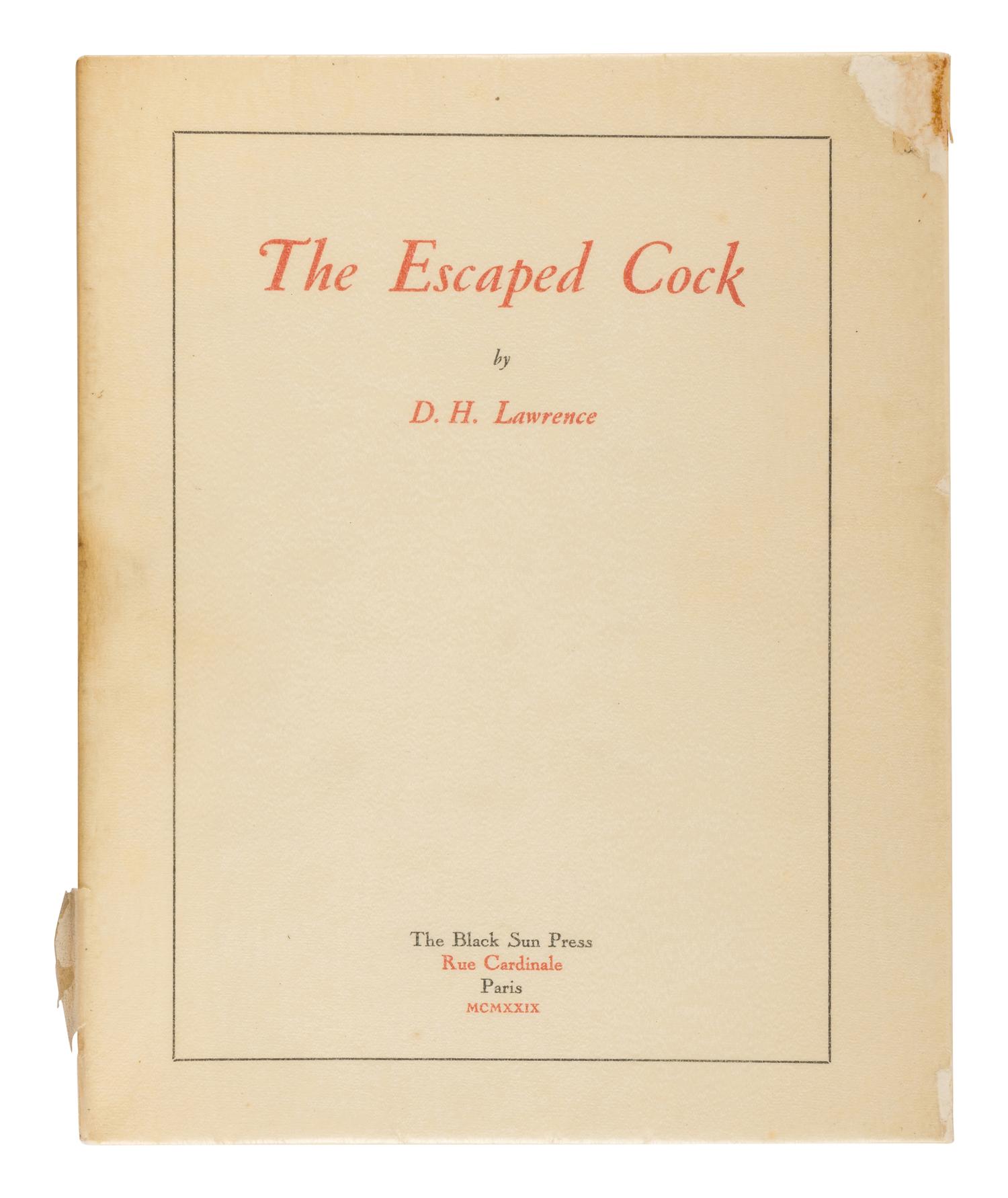 LAWRENCE, D.H. (1885-1930). A group of 35 works, including: