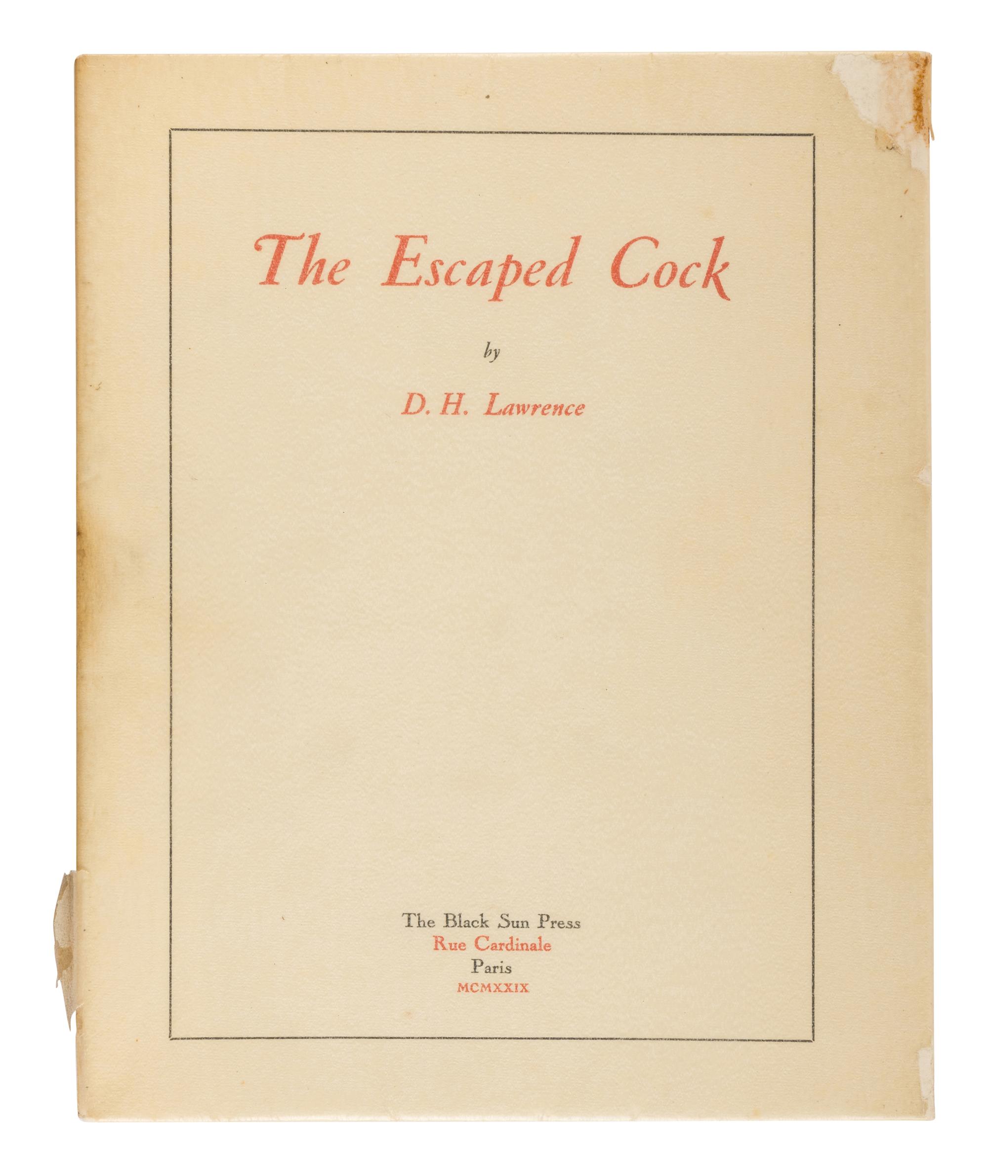 LAWRENCE, D.H. (1885-1930). A group of 35 works, including: