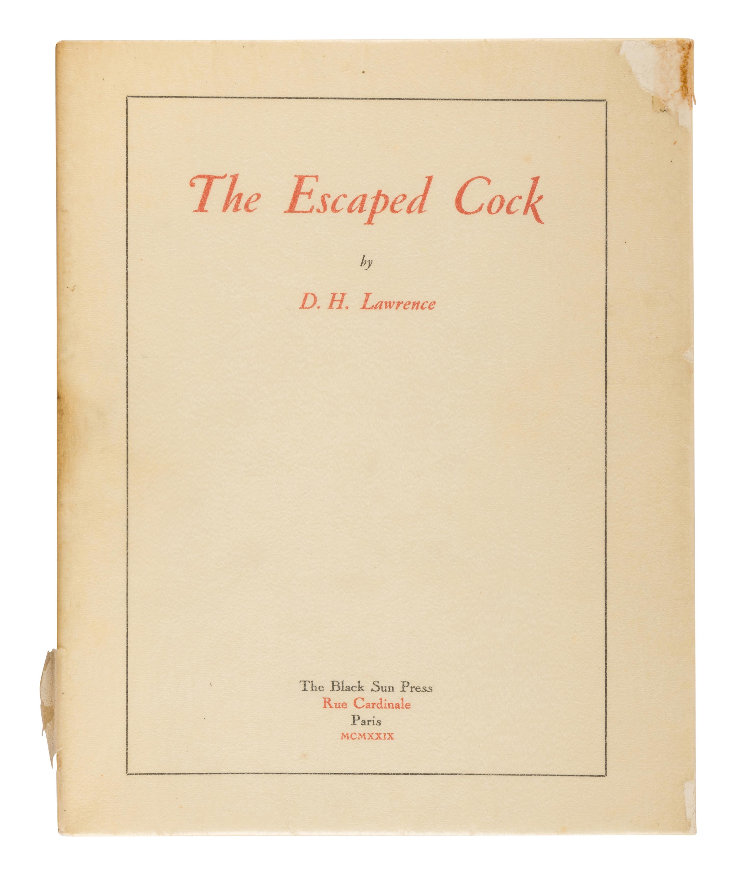 LAWRENCE, D.H. (1885-1930). A group of 35 works, including: