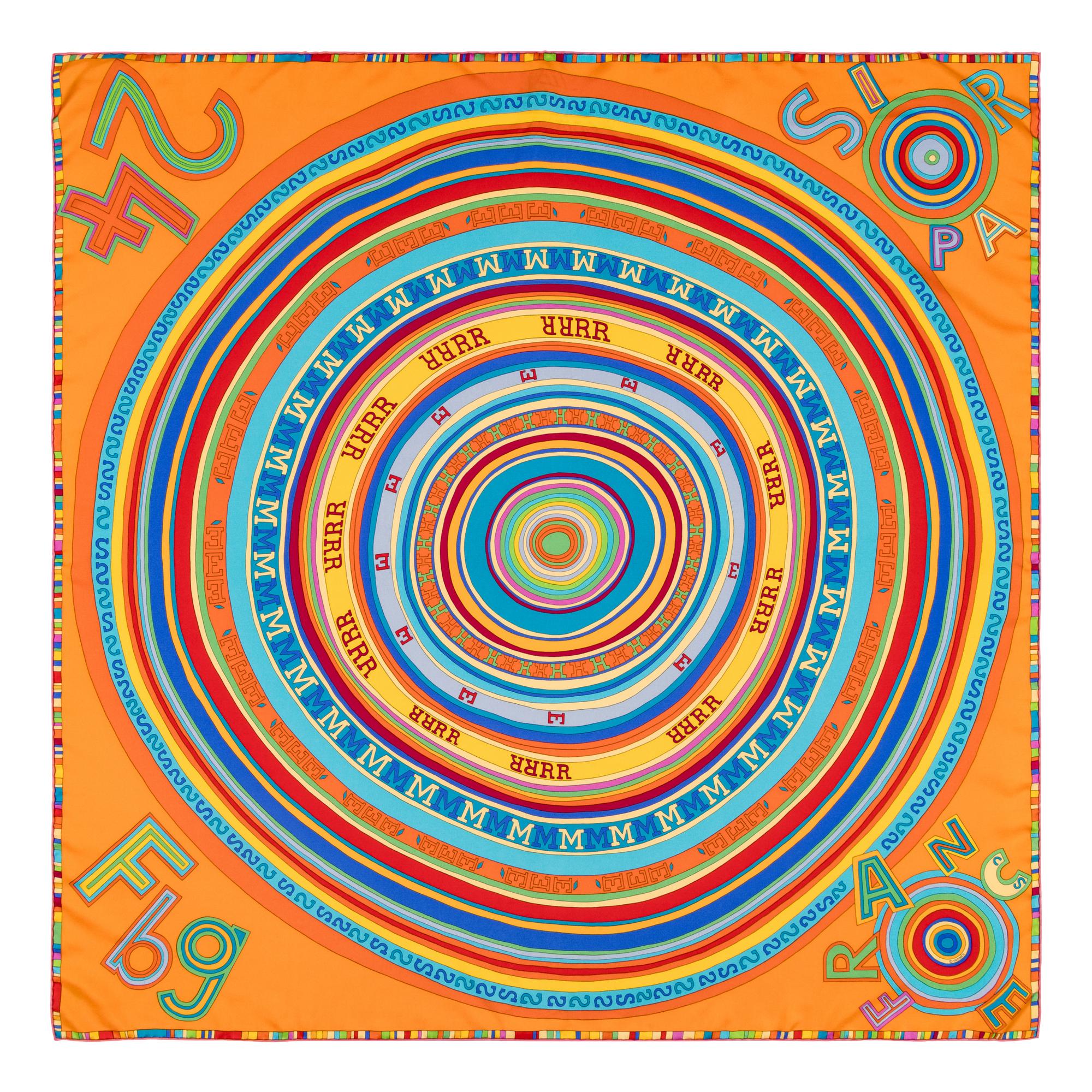 Hermès, Four Silk Scarves 90