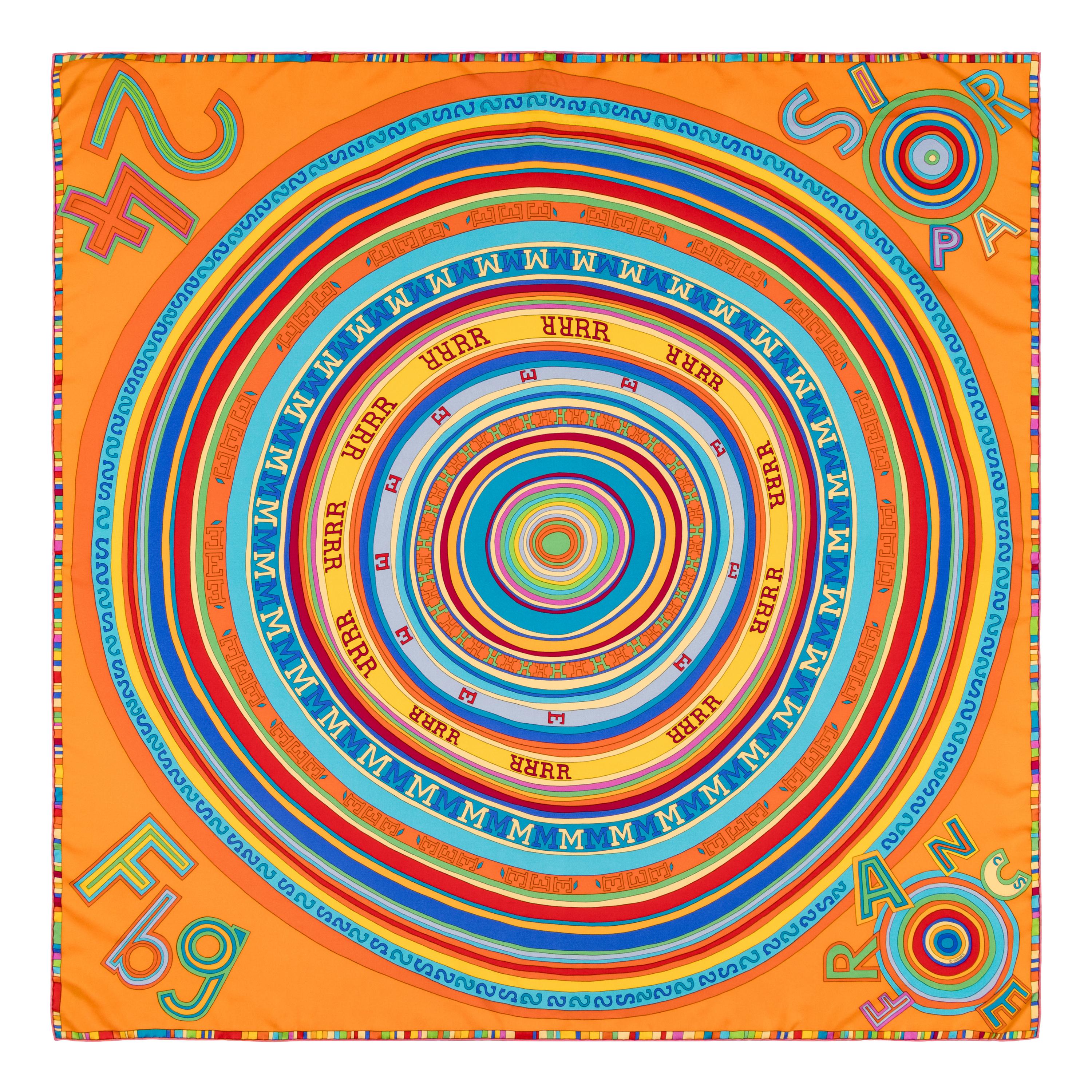 Hermès, Four Silk Scarves 90