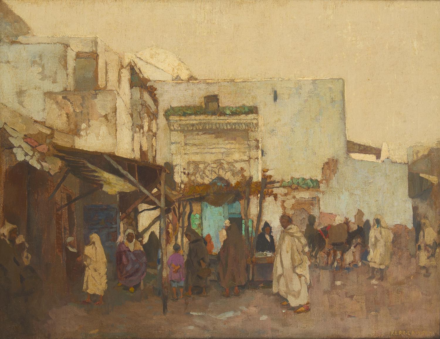 James Kerr-Lawson (Scottish, 1864–1939) — A Moorish Market