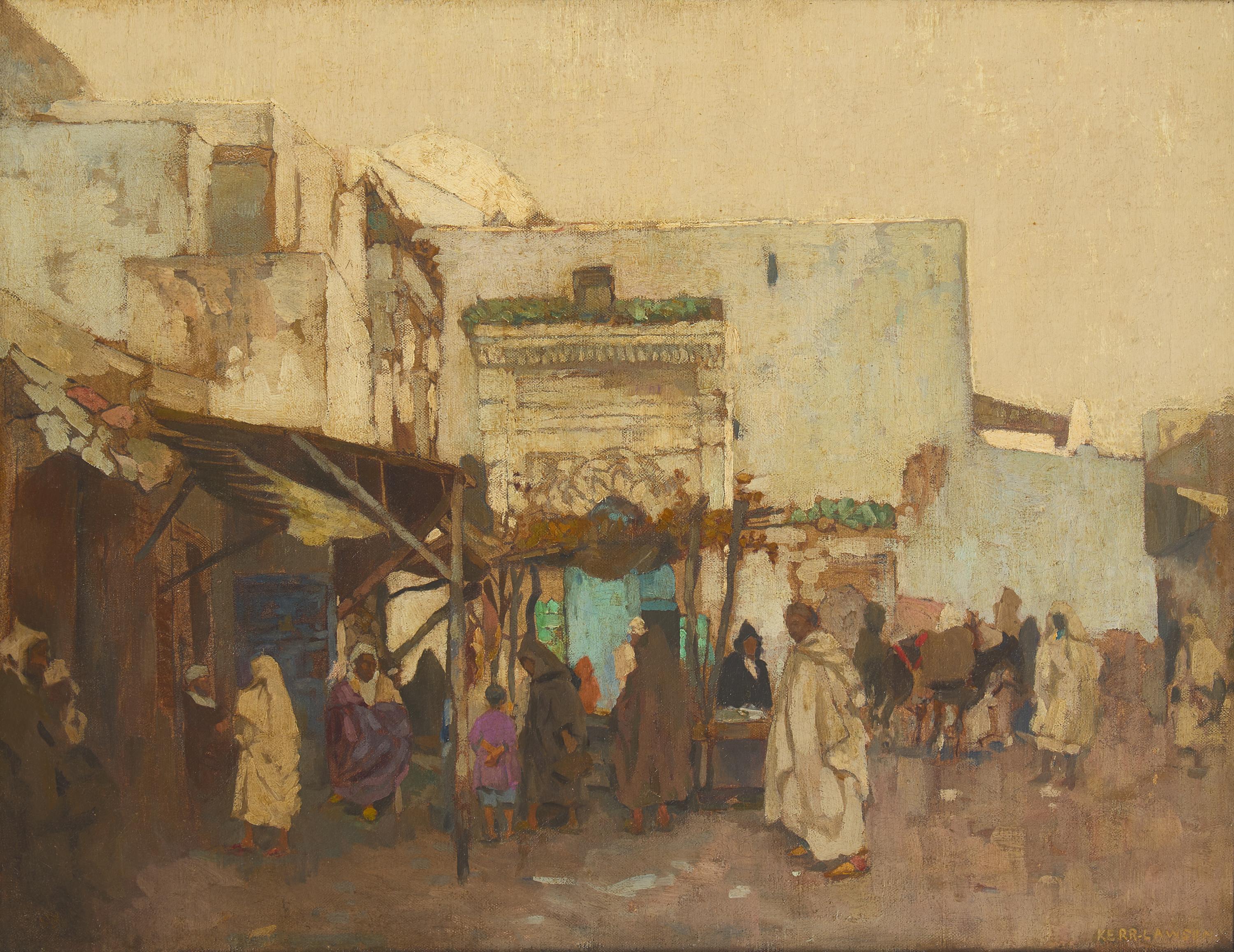 James Kerr-Lawson (Scottish, 1864–1939) — A Moorish Market