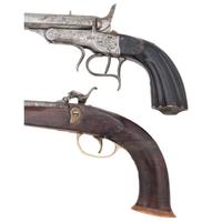 Belgian Target Pistol and Continental Flintlock