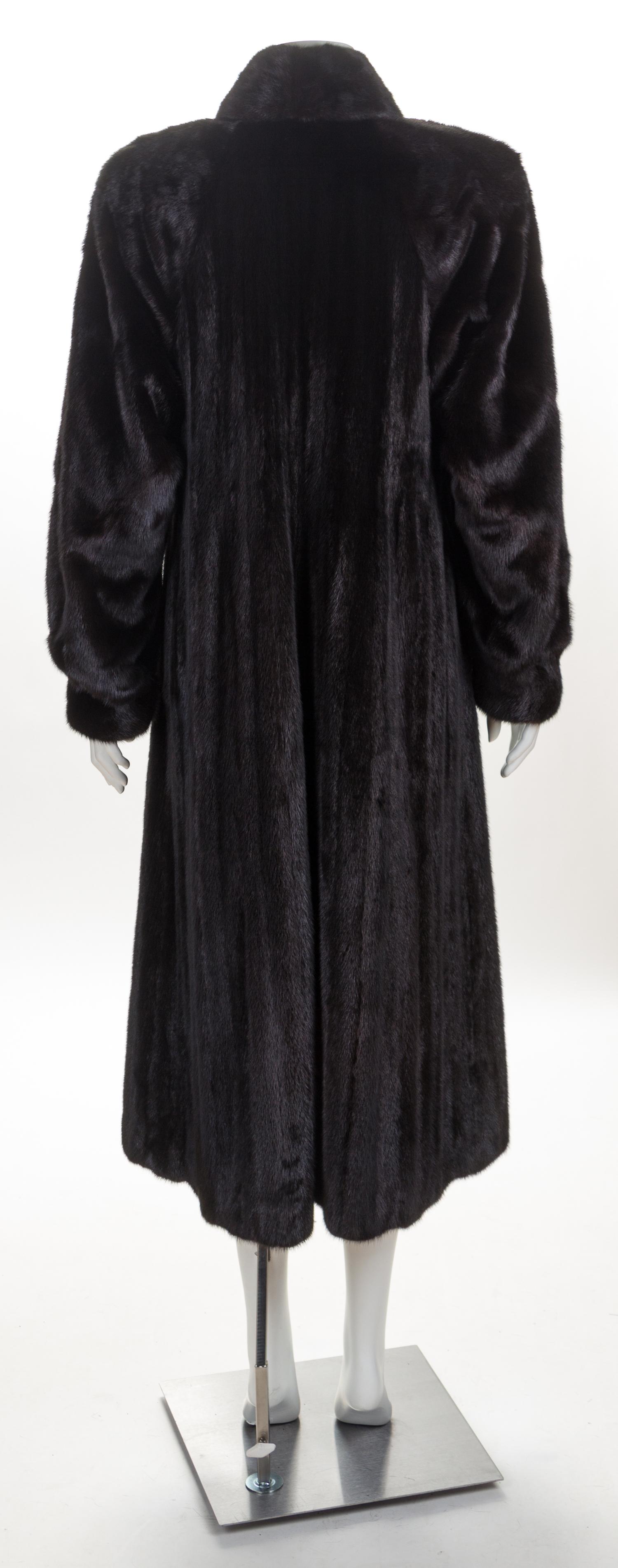 A Birger Christensen Dark Brown Mink Coat, No size.