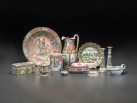A Collection of Chinese Export Rose Medallion and Famille Rose Porcelain