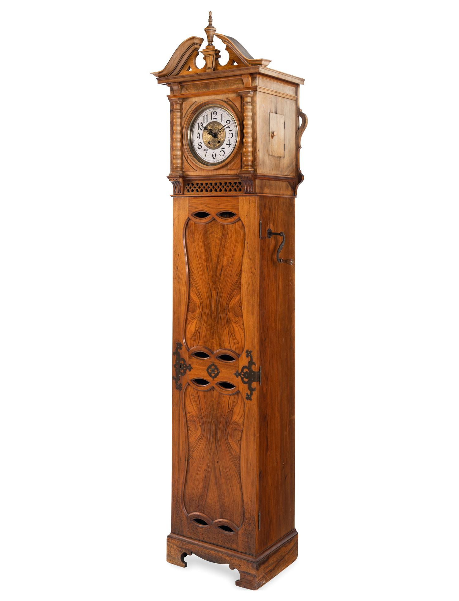 A Rare Libellion Book Playing Music Box with Clock