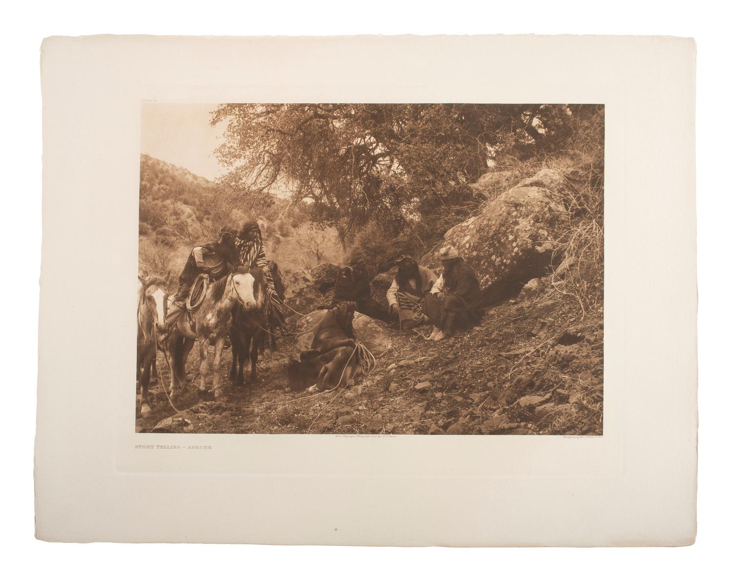 CURTIS, Edward (1868-1952). Group of 22 photogravures, most from portfolio 1 of The North American Indian.