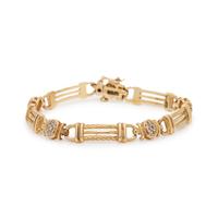 YELLOW GOLD AND DIAMOND BRACELET