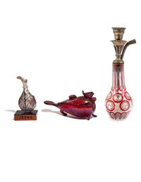 A Group of Enameled Glass Vessels