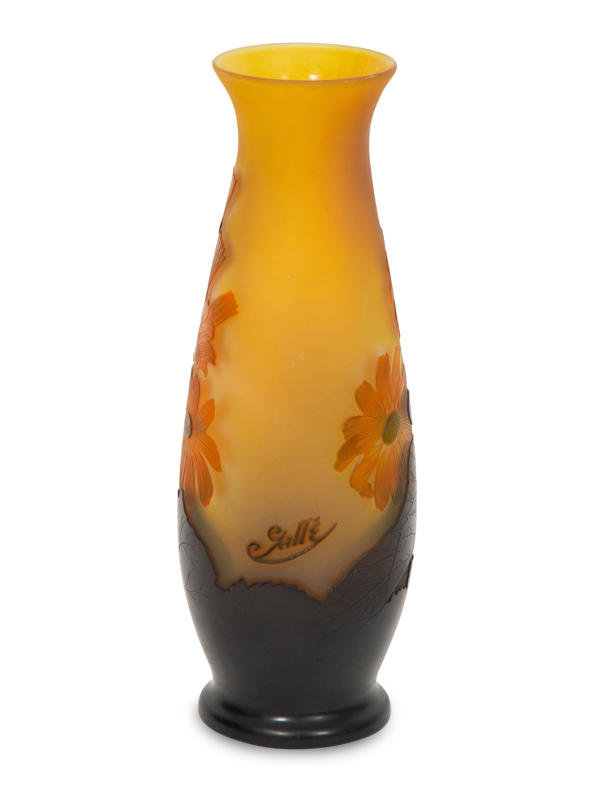 An Émile Gallé Cameo Glass Vase