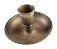 Civil War-period collapsible candlestick and war-date letter referencing same type of candlestick.
