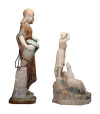 Two Italian Alabaster Sculptures