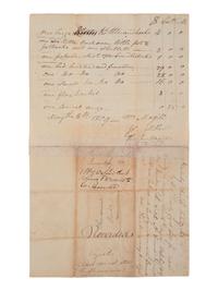 [ENSLAVEMENT & ABOLITION]. A group of 4 estate documents listing individual enslaved persons, most by name. [Lincoln County, KY], 1809-1830.