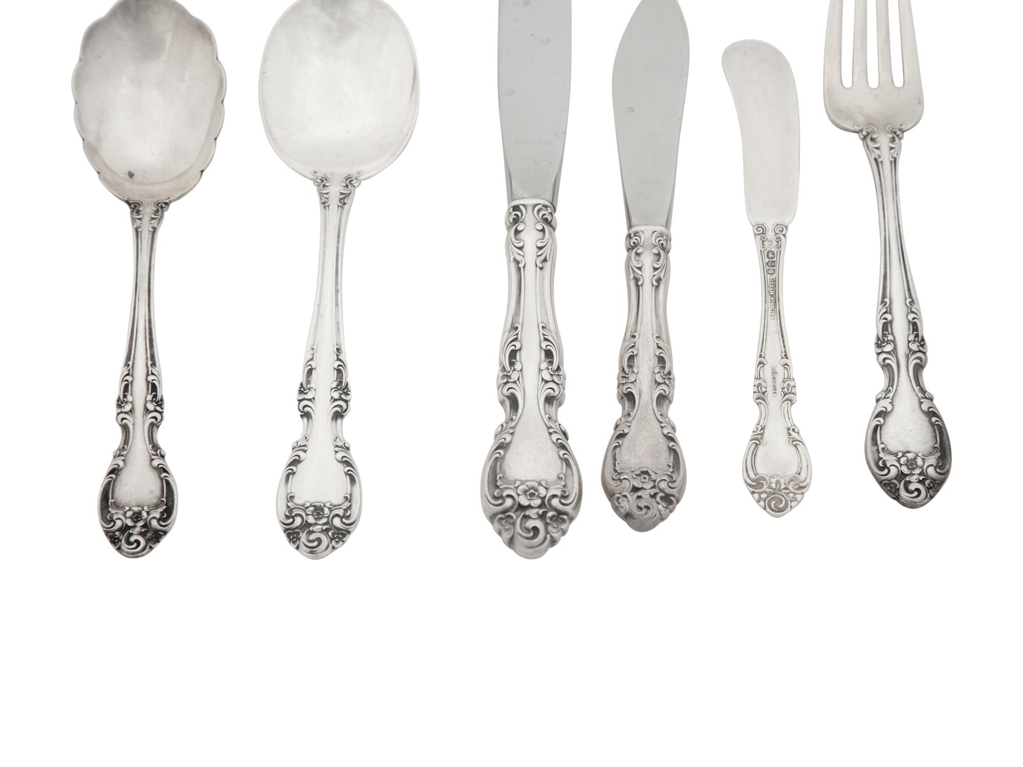 An American Silver Flatware Service