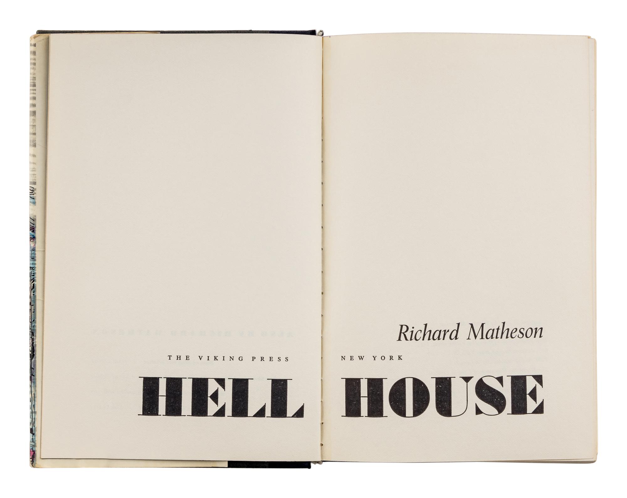 MATHESON, Richard (1926-2013). Hell House. New York: The Viking Press, 1971.
