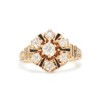 DIAMOND AND ENAMEL RING