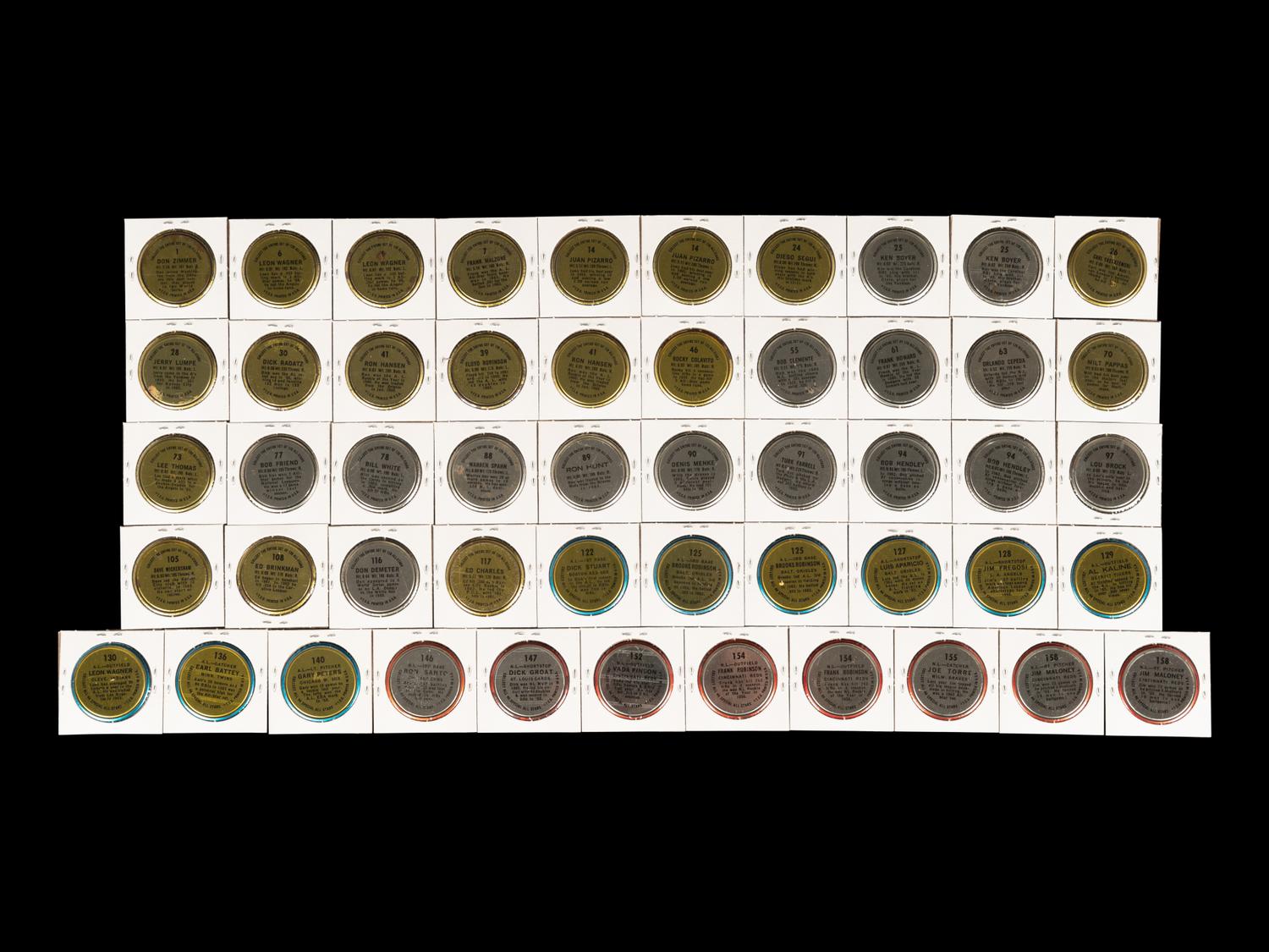 A Group of 51 1964 Topps Coins Featuring Multiple Hall of Famers